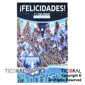 RACING AFICHE FELICIDADES x 1